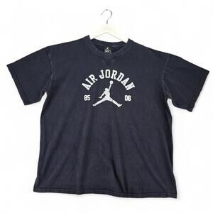 Air Jordan Graphic T-Shirt Basketball Logo Tee Black Mens Xl 85-06 Jumpman